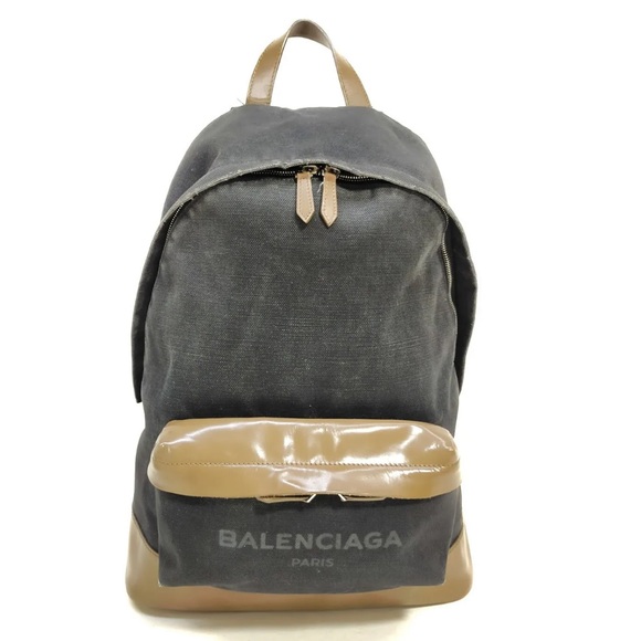 Balenciaga Handbags - Balenciaga BackPack Bag  Black Canvas